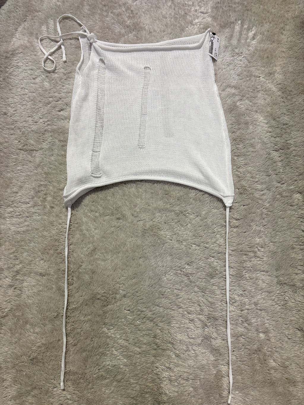 White Knit Top