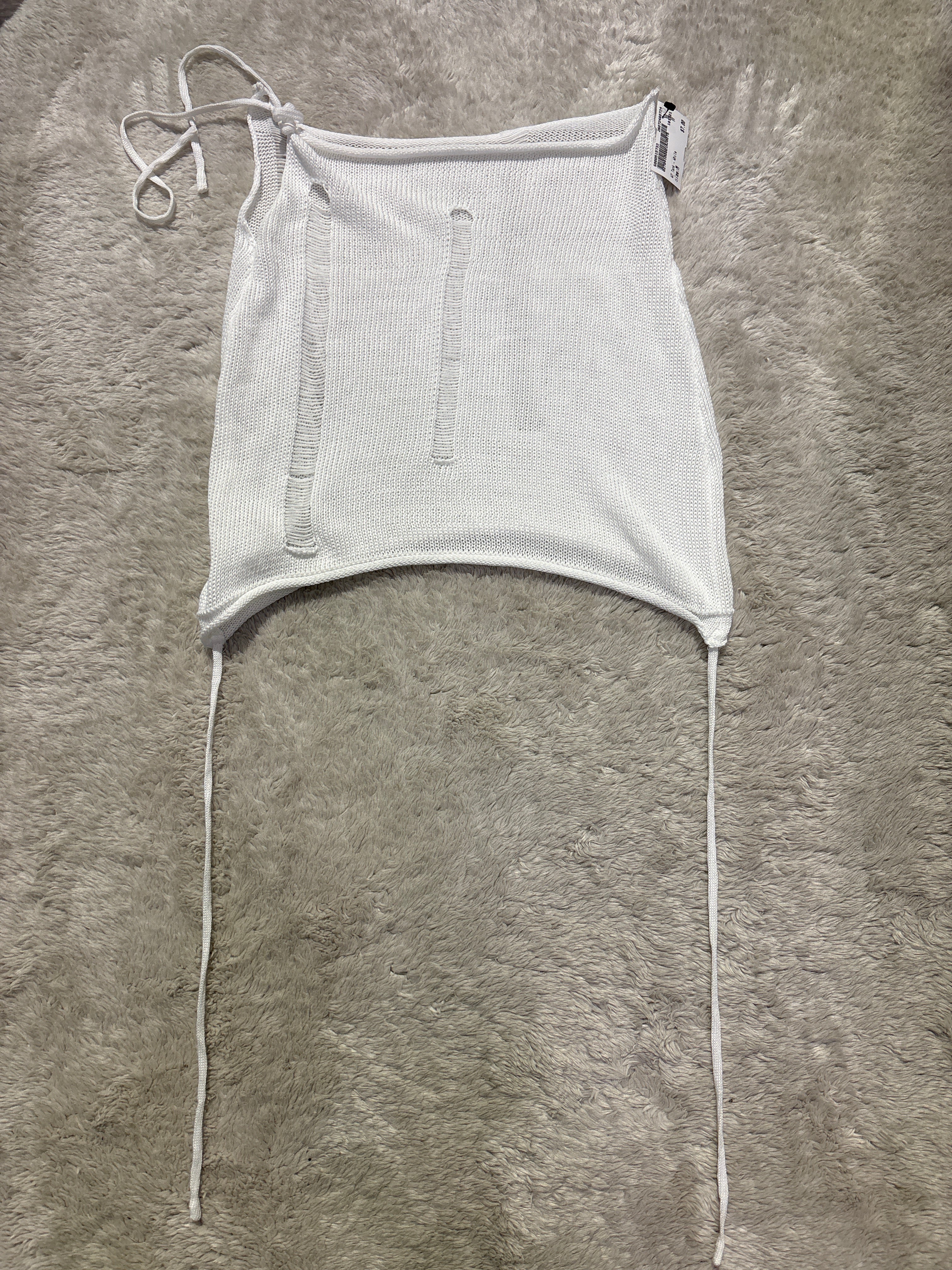 White Knit Top