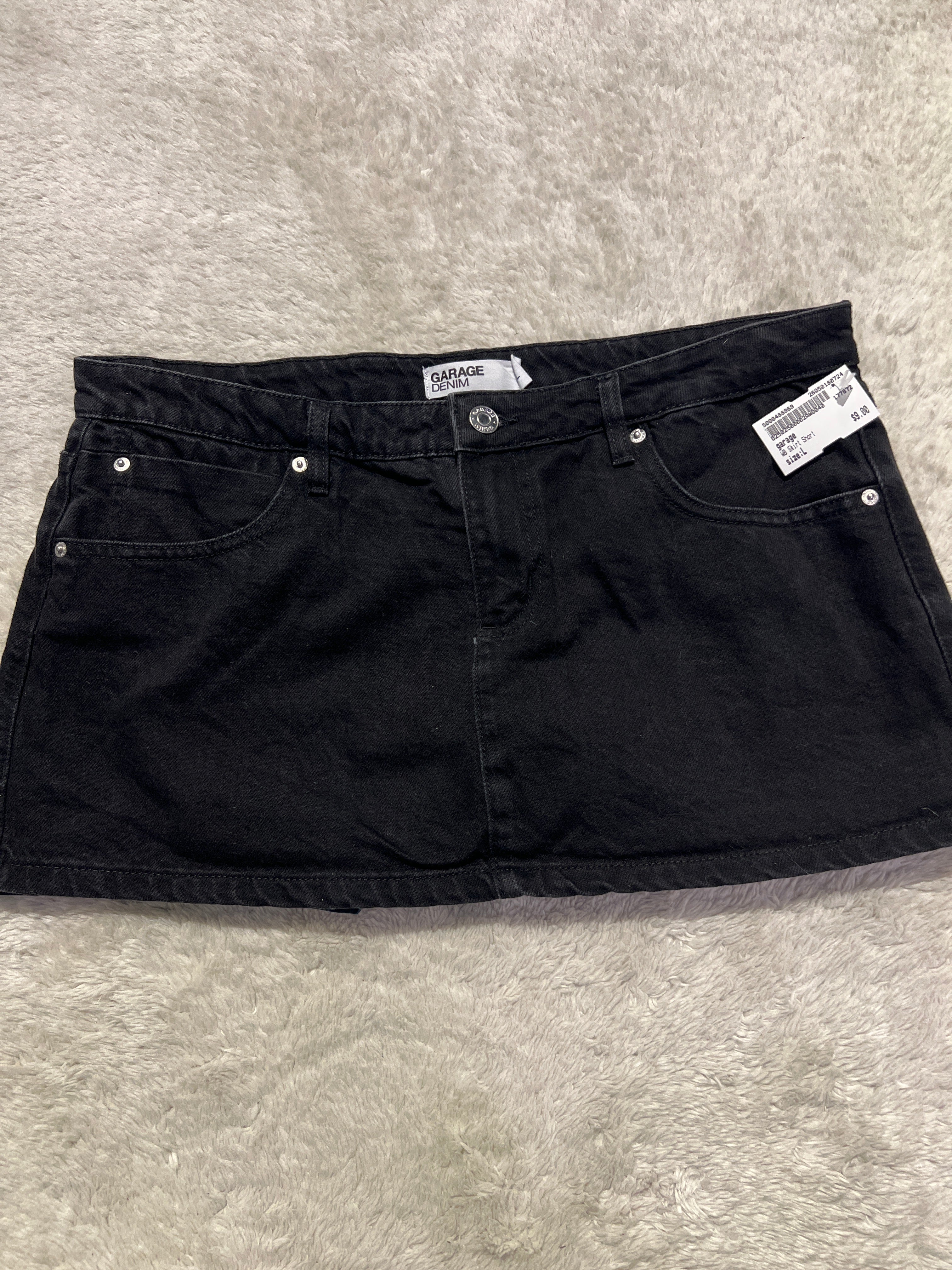 Garage Denim Mini-Skirt
