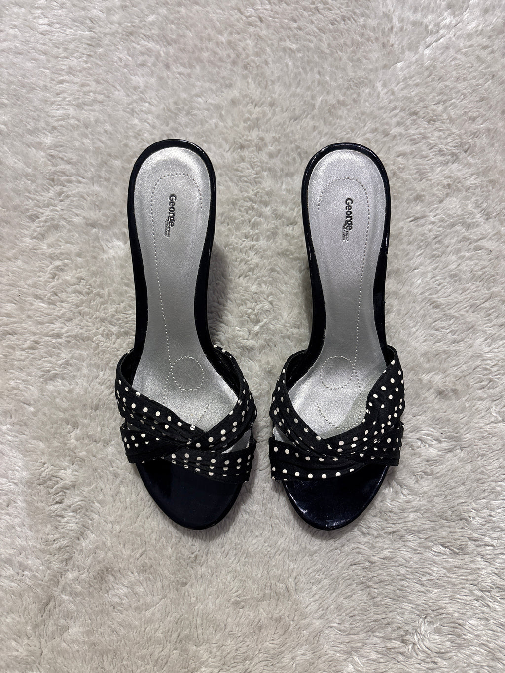 George Polka Dot Kitten Heels