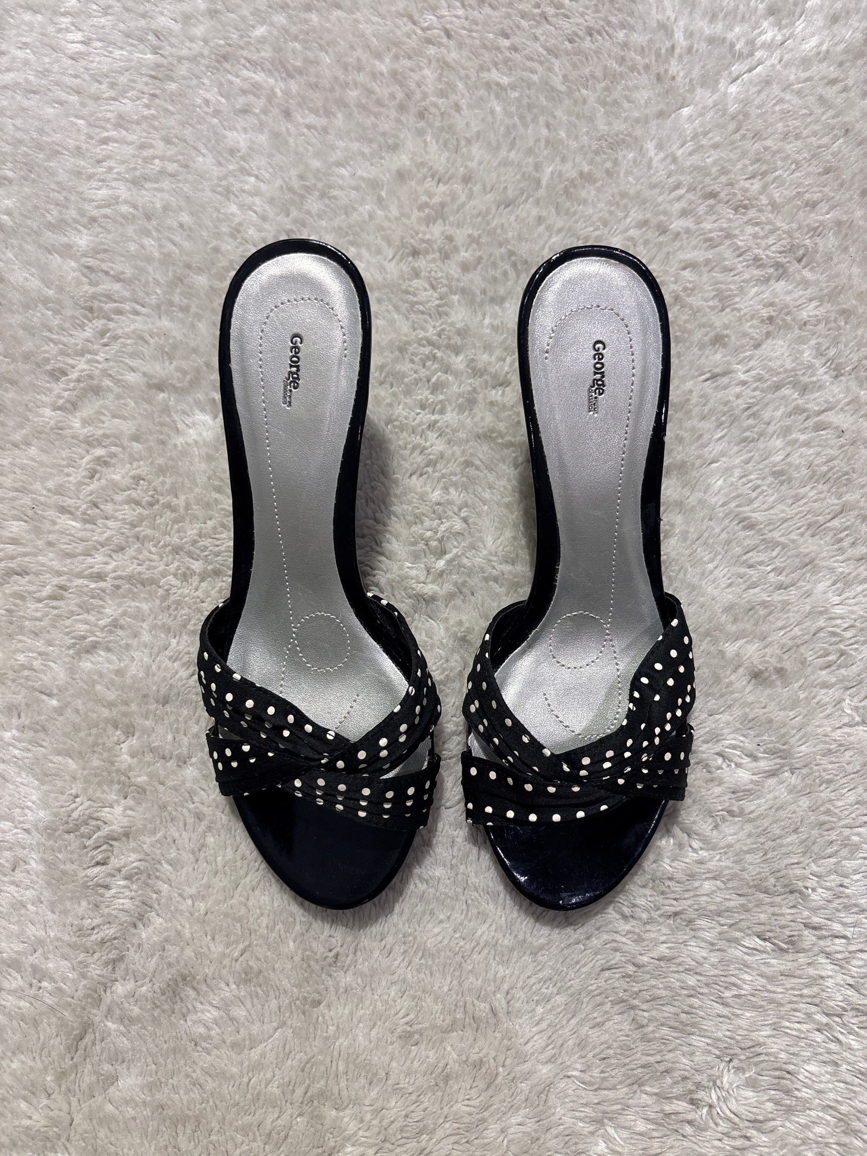 George Polka Dot Kitten Heels