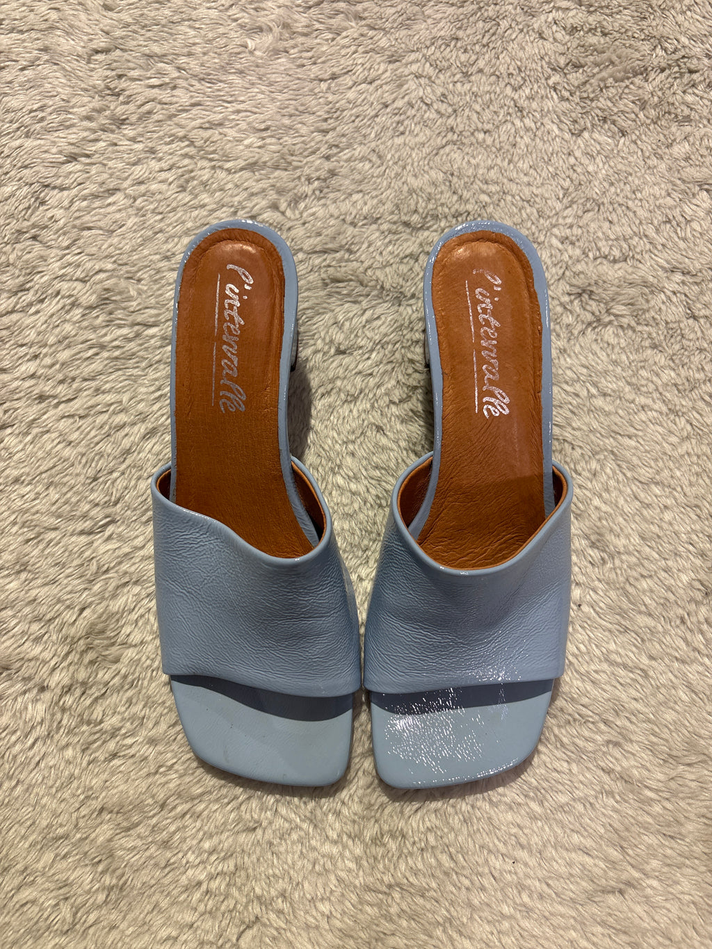 Blue Kitten Heels