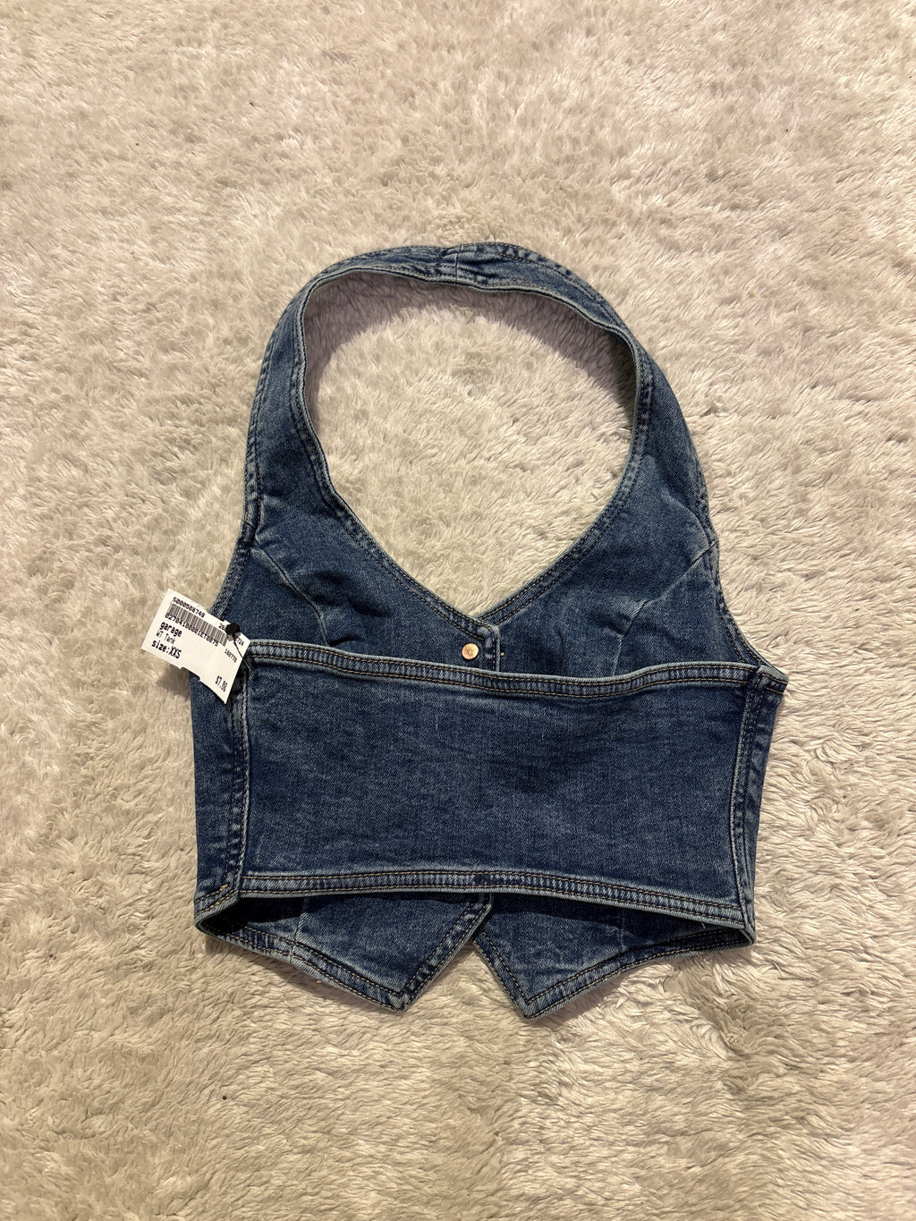 Garage Denim Halter Top