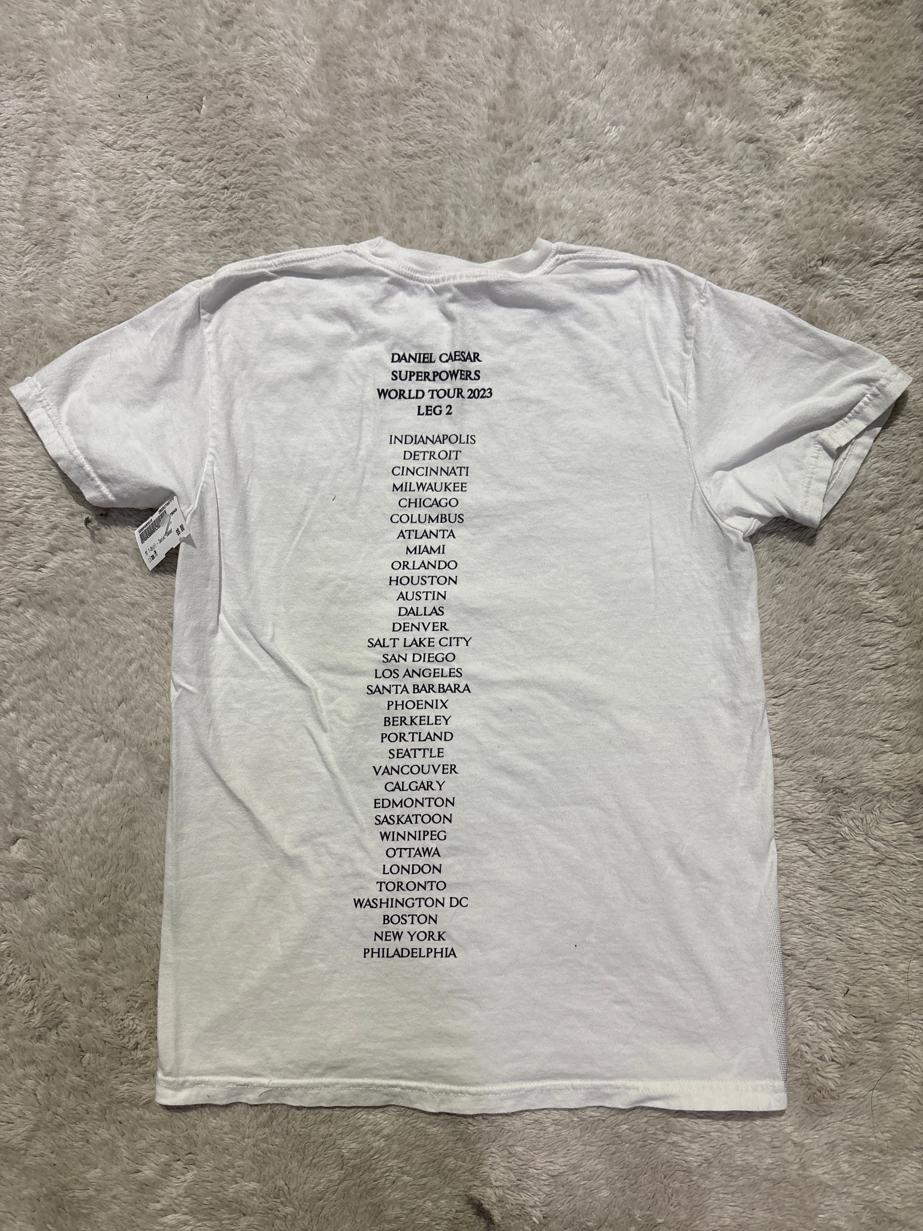 Daniel Caesar 2023 concert tee