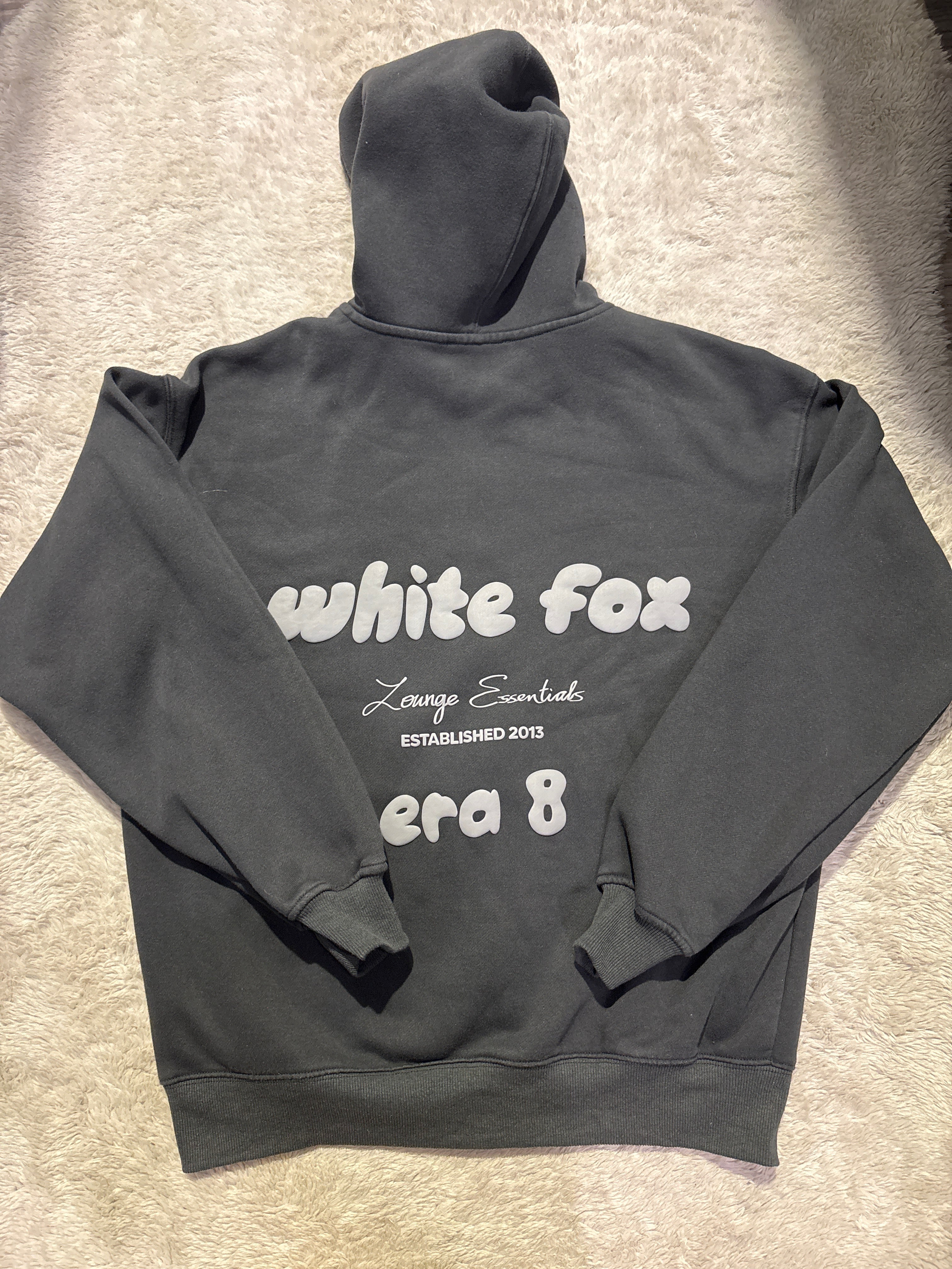 White Fox Zip Up Hoodie