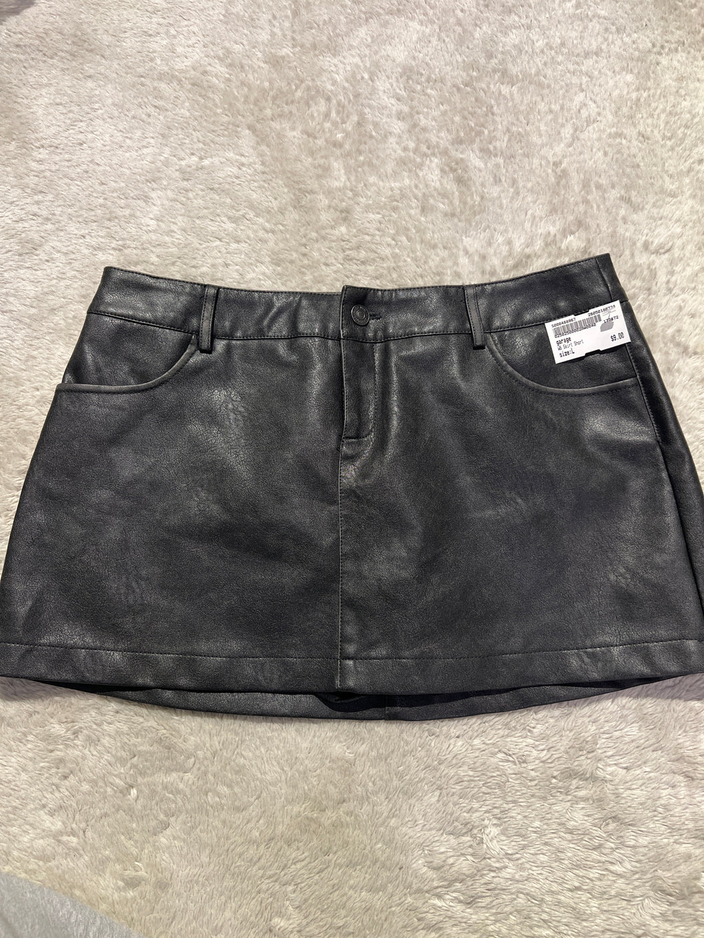 Garage Pleather Mini-Skirt