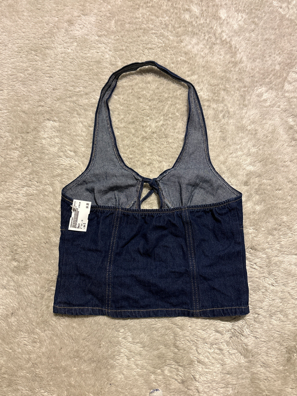 Denim Halter Top
