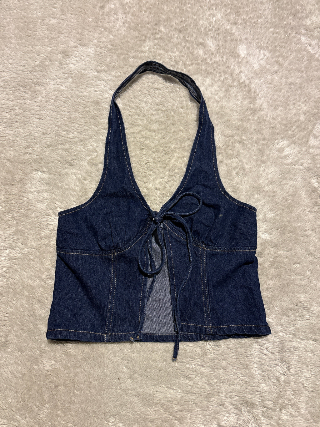 Denim Halter Top