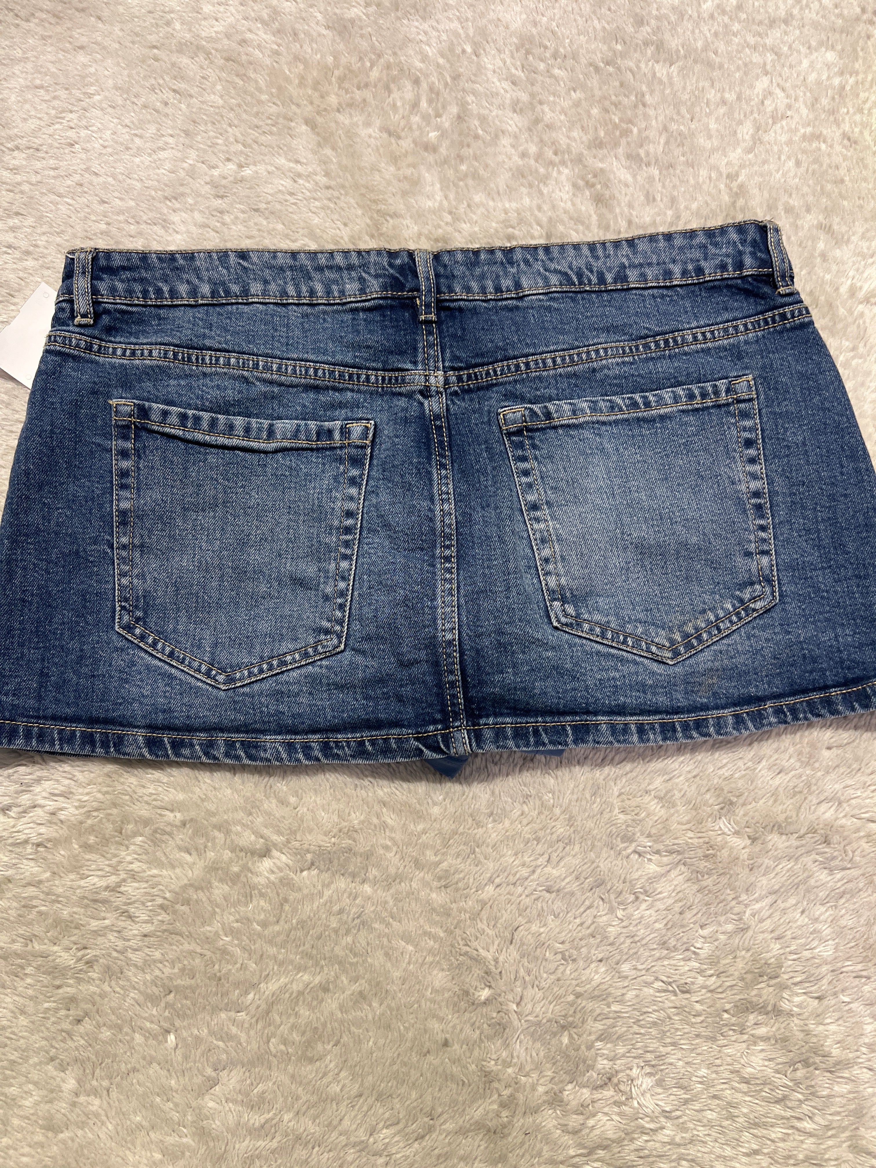 Garage Denim Mini-Skirt