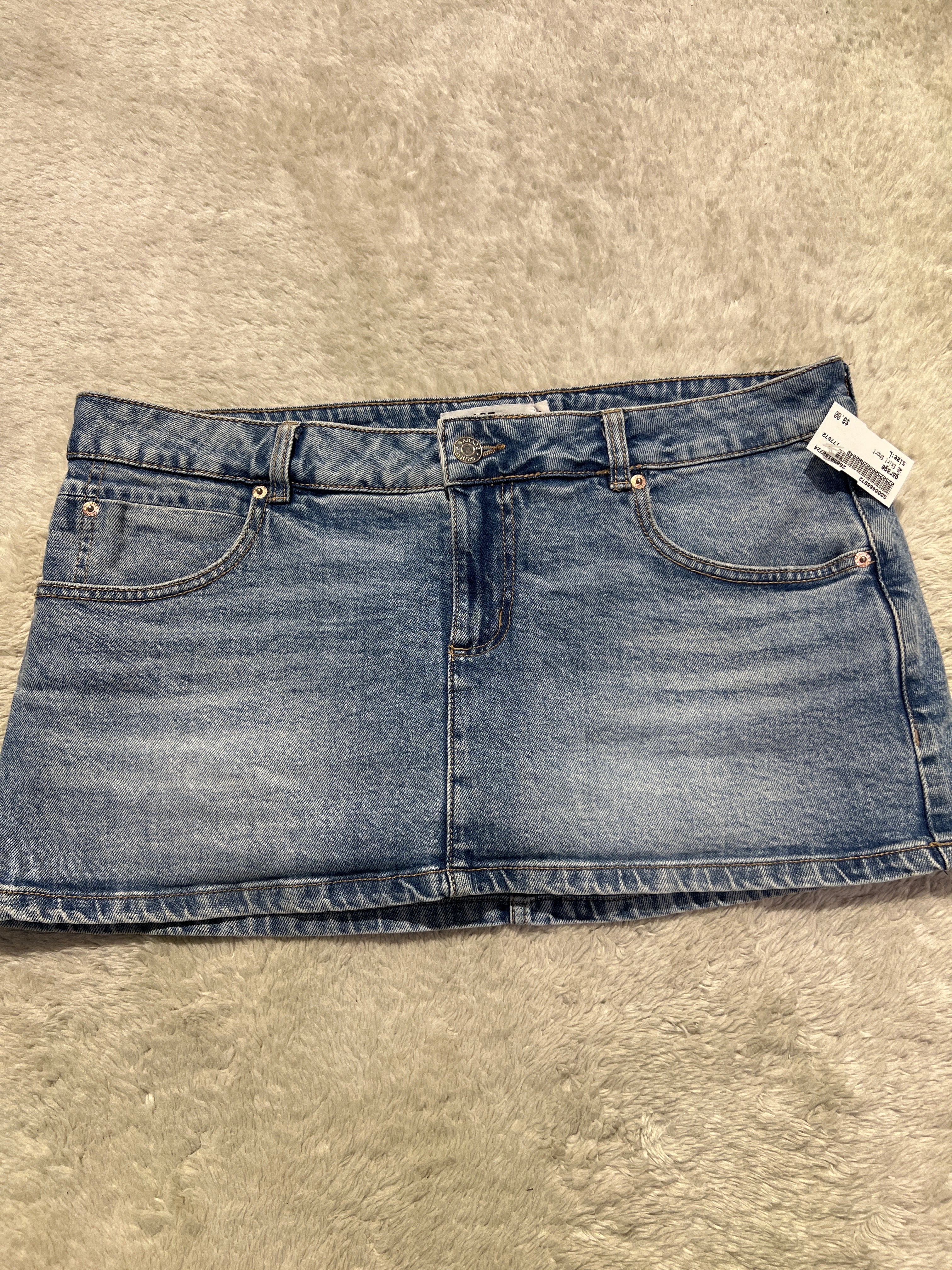 Garage Denim Mini-Skirt