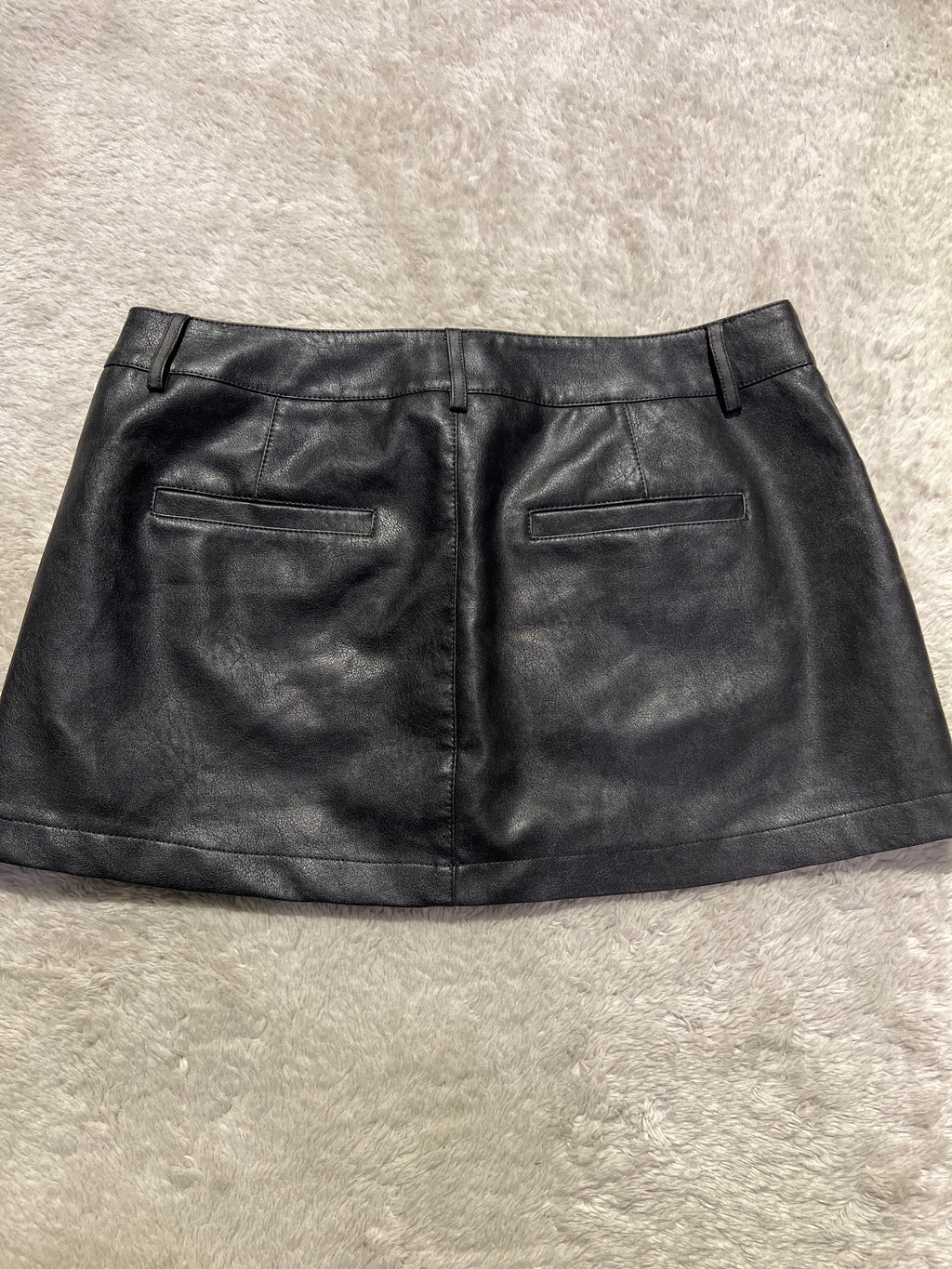 Garage Pleather Mini-Skirt