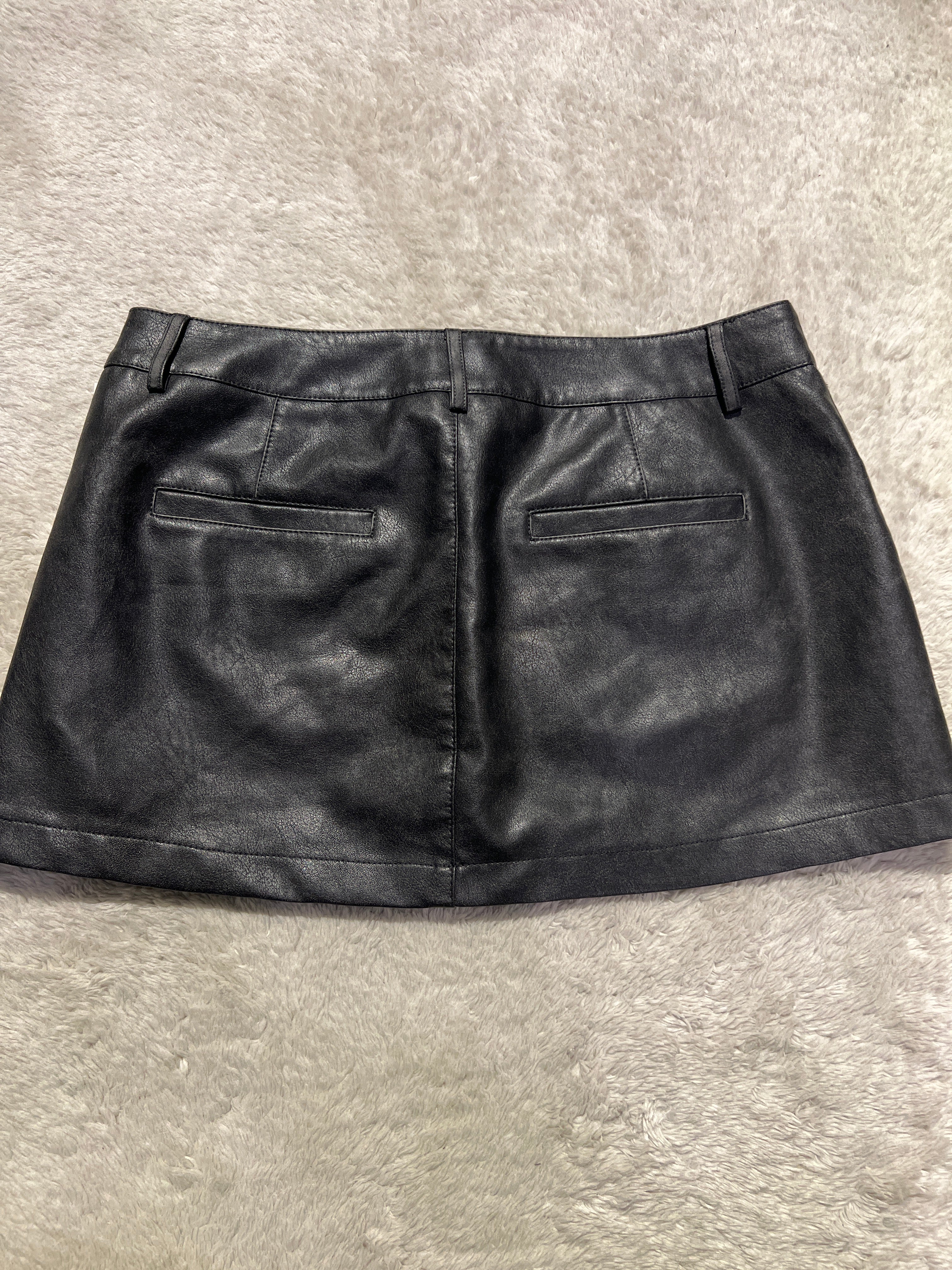 Garage Pleather Mini-Skirt