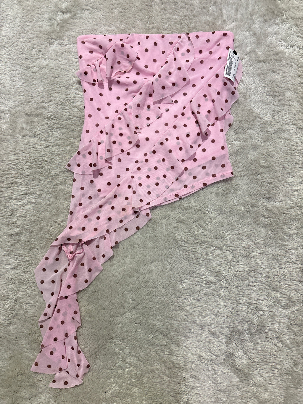 Asymmetrical Polka Dot Top