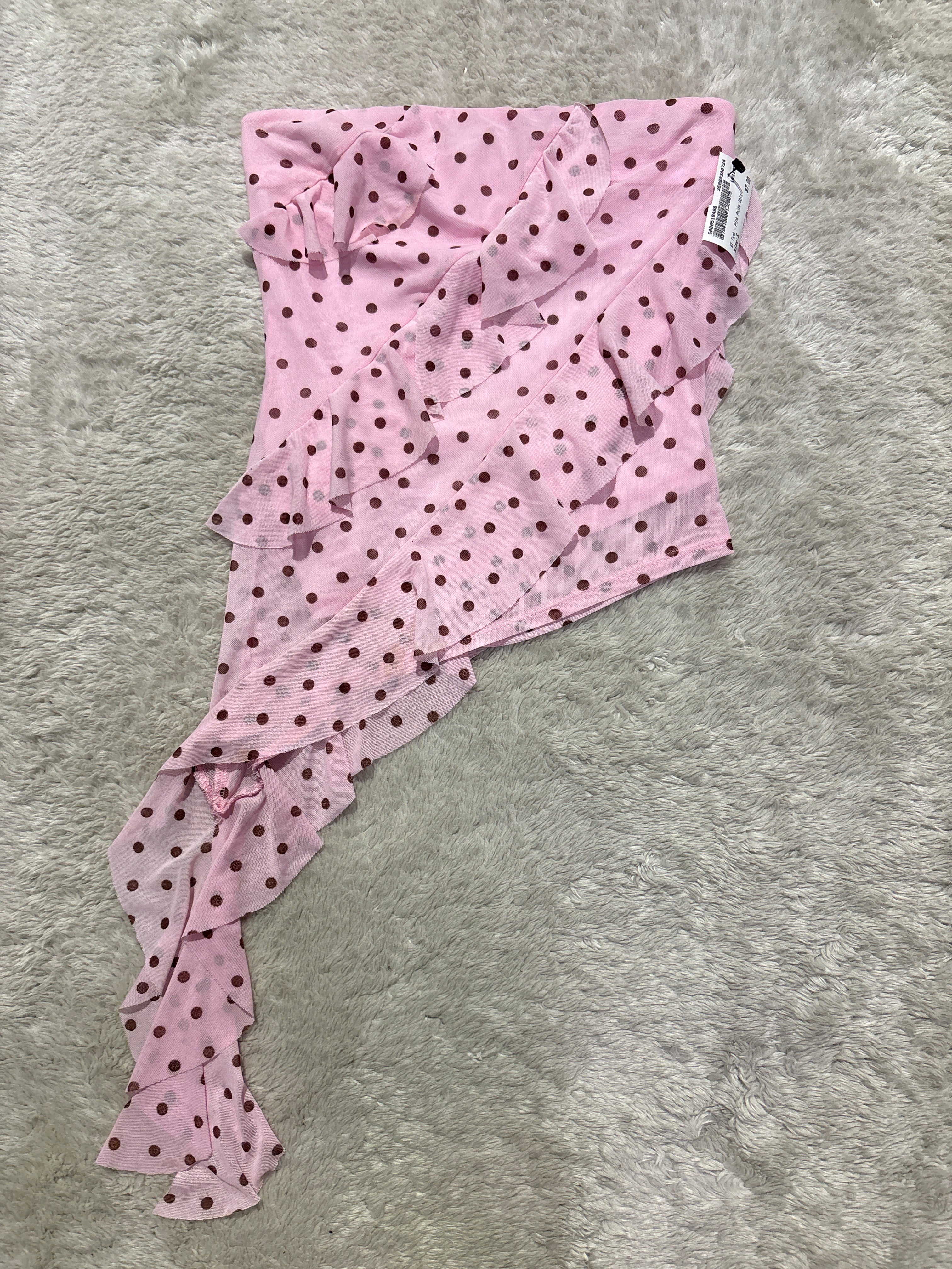 Asymmetrical Polka Dot Top