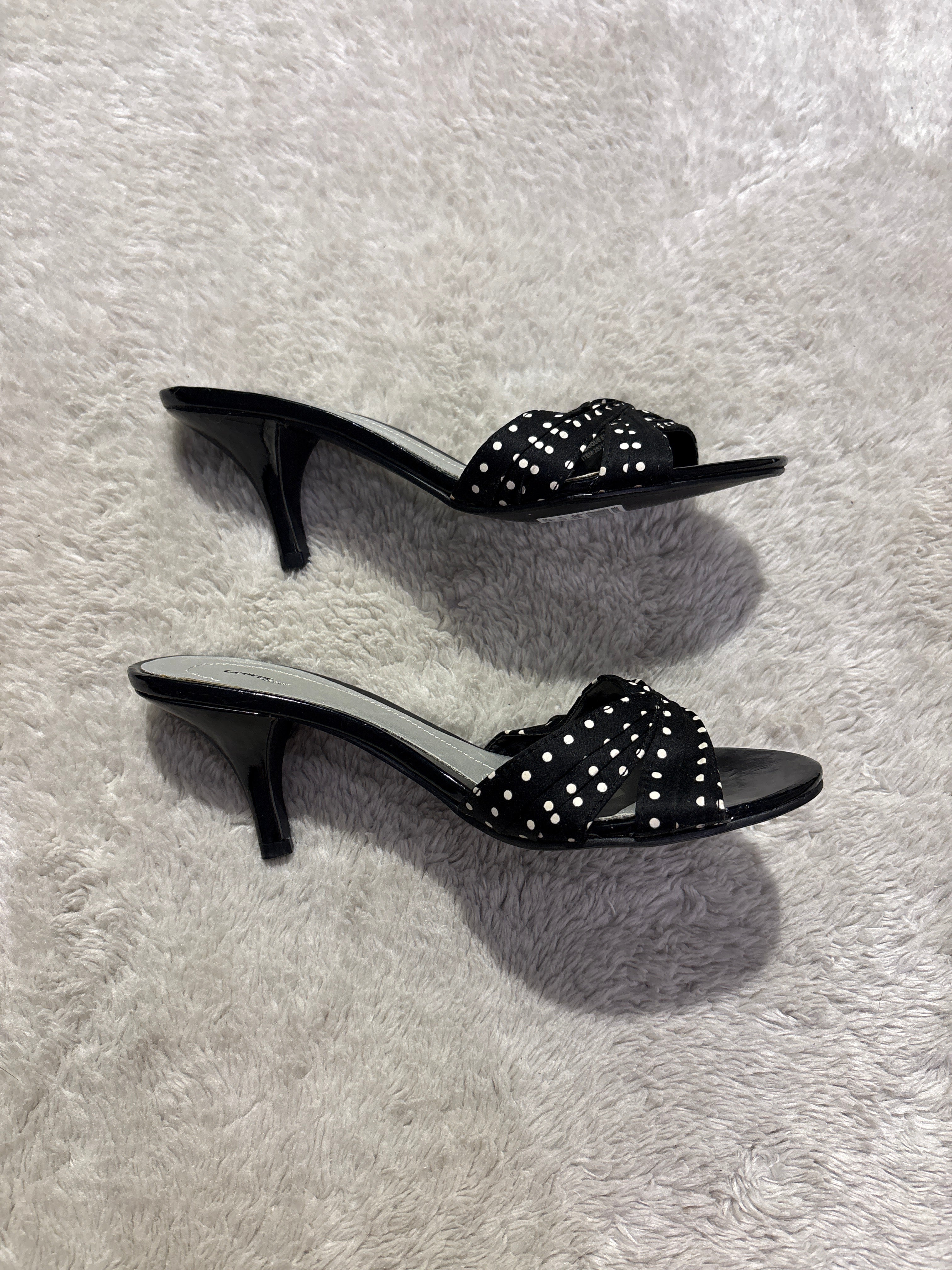 George Polka Dot Kitten Heels
