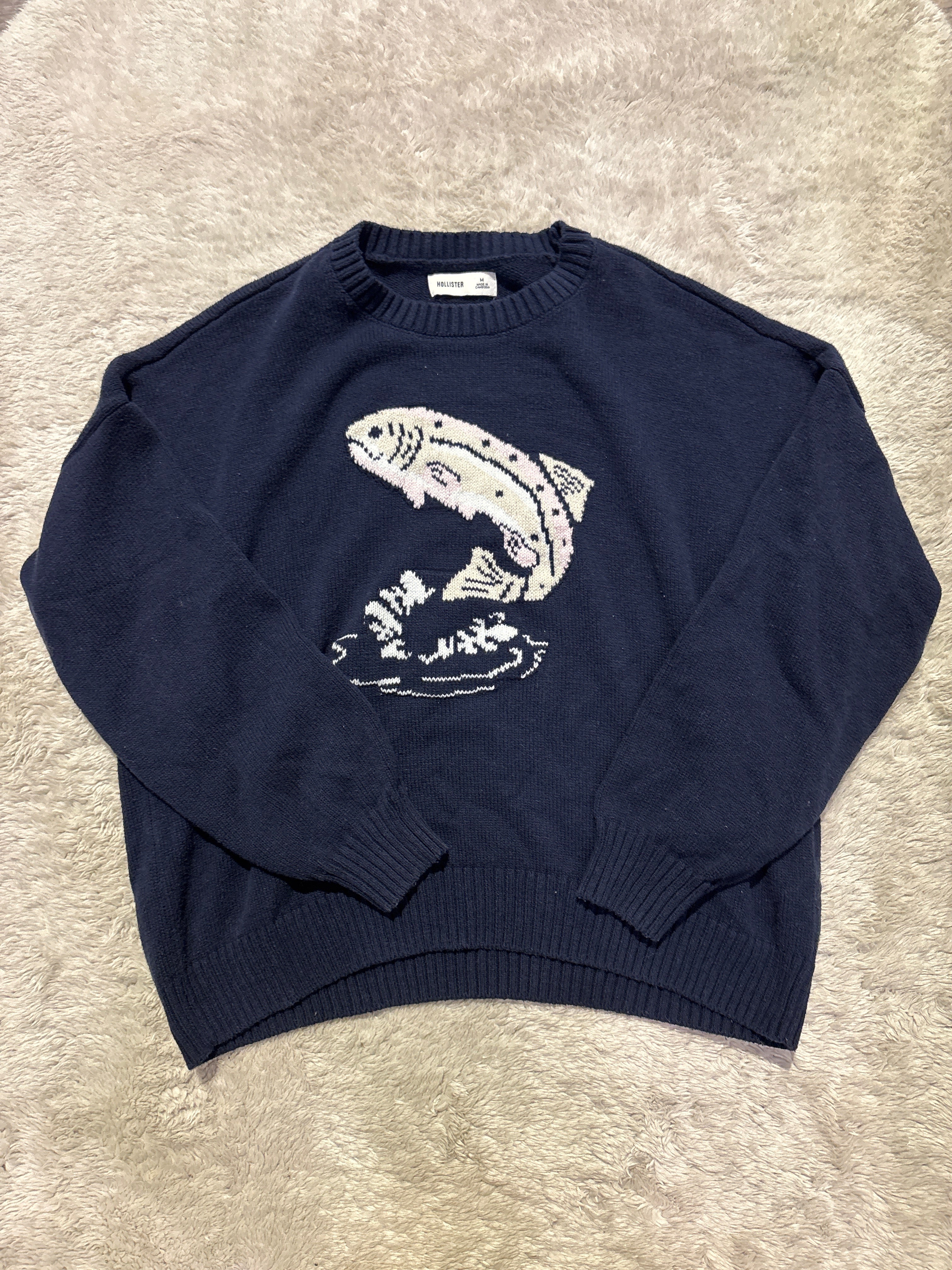 Hollister Fish Sweater