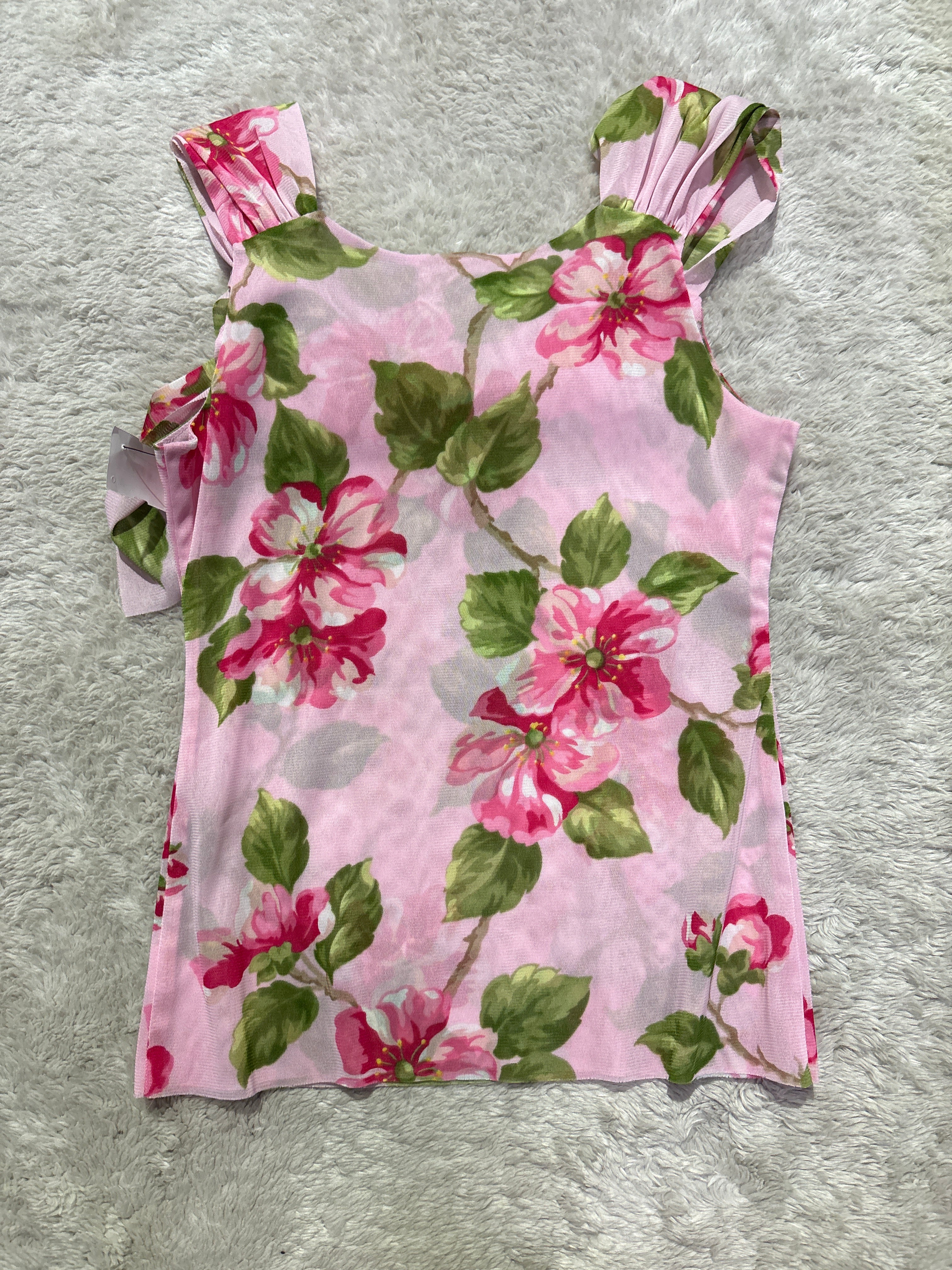 Suzy Shier Floral Tank Top
