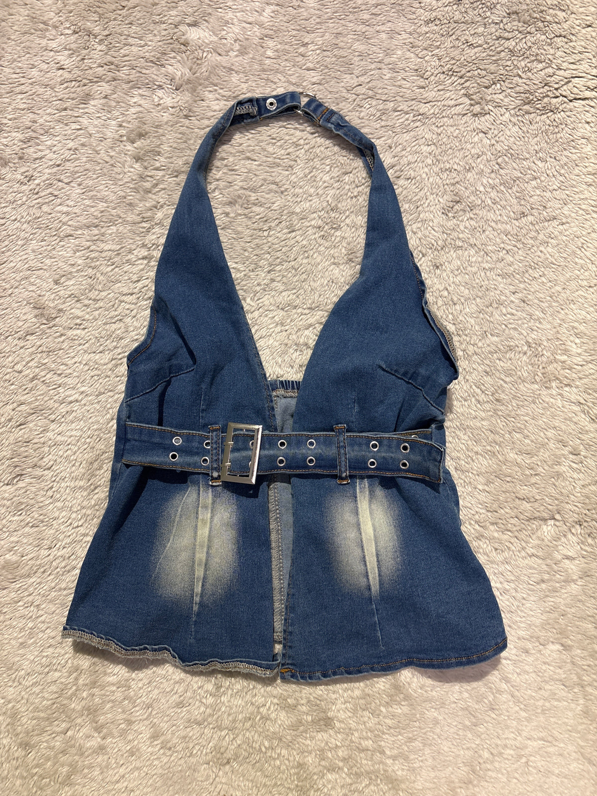Denim Halter Top