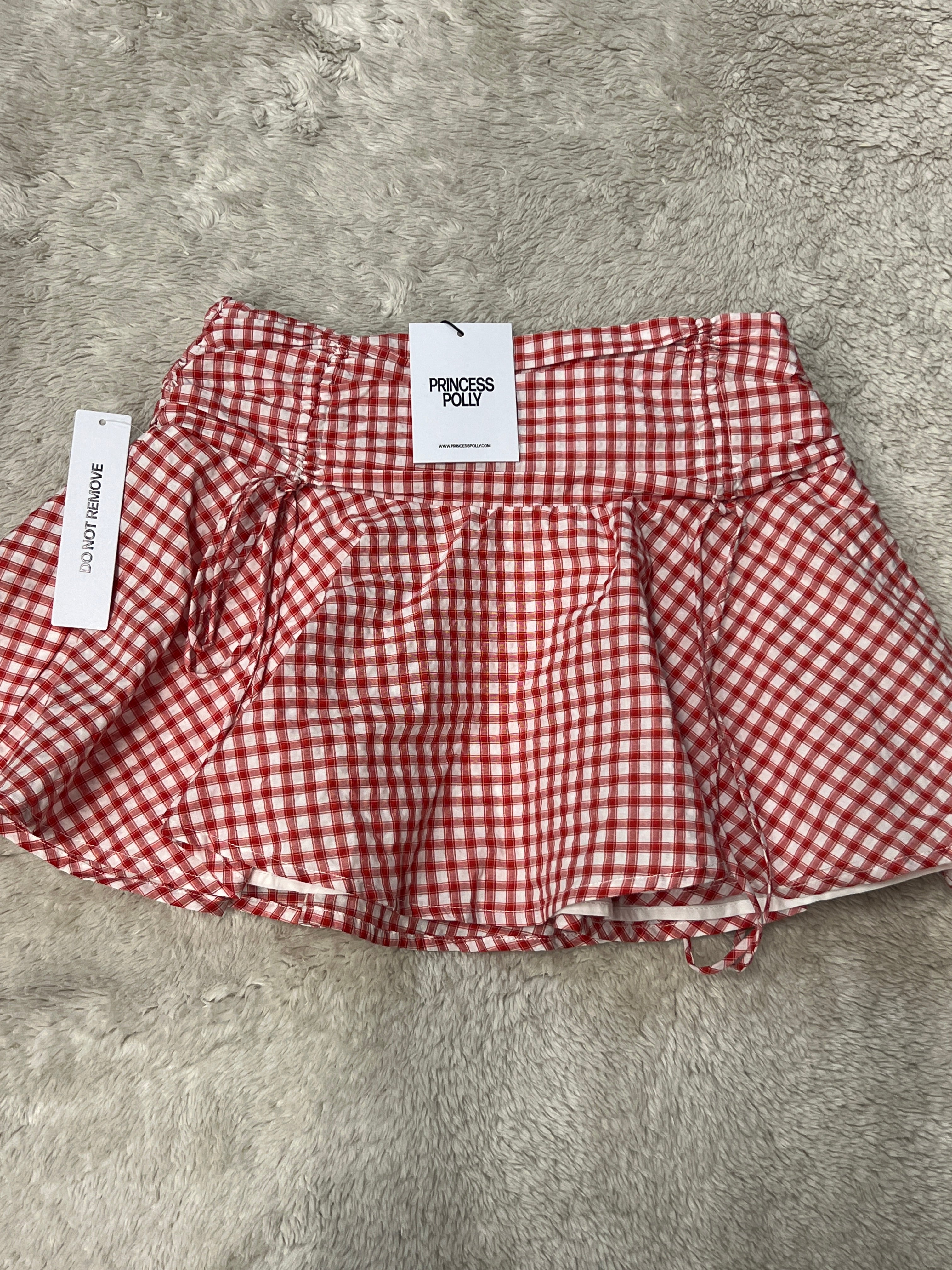 Princess Polly Gingham Skirt