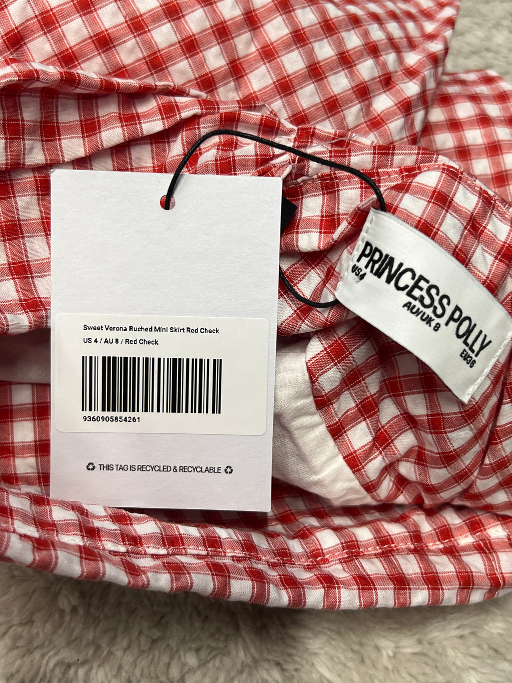 Princess Polly Gingham Skirt