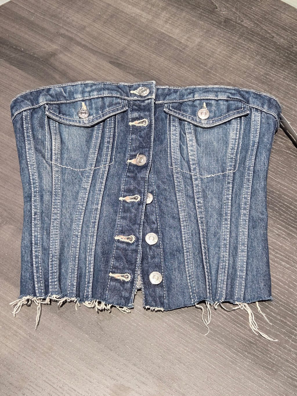 Zara Denim Tube Top