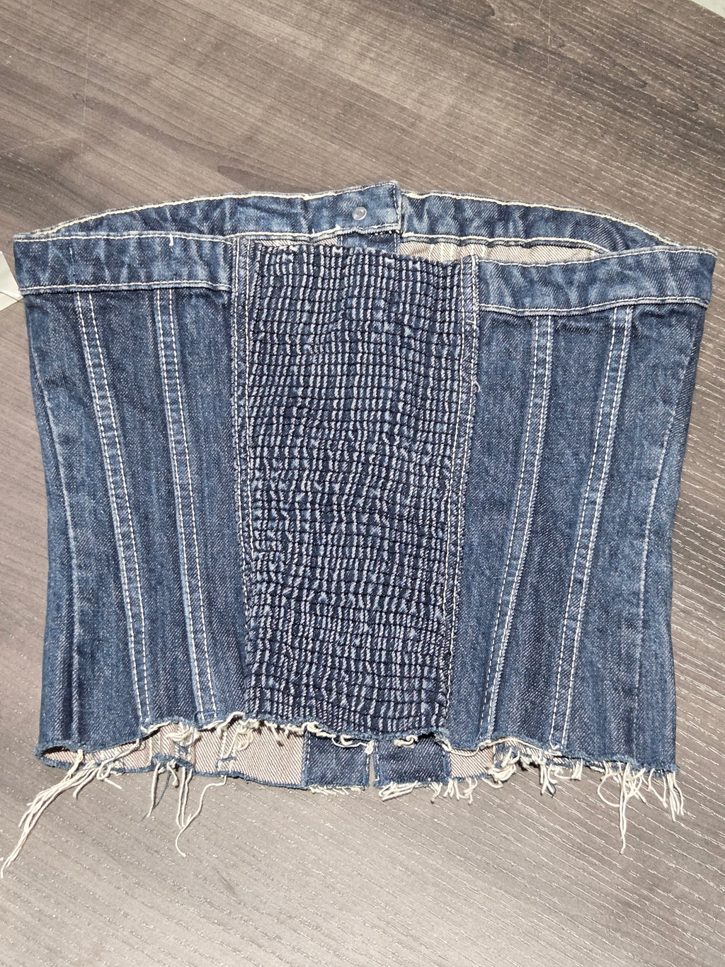 Zara Denim Tube Top