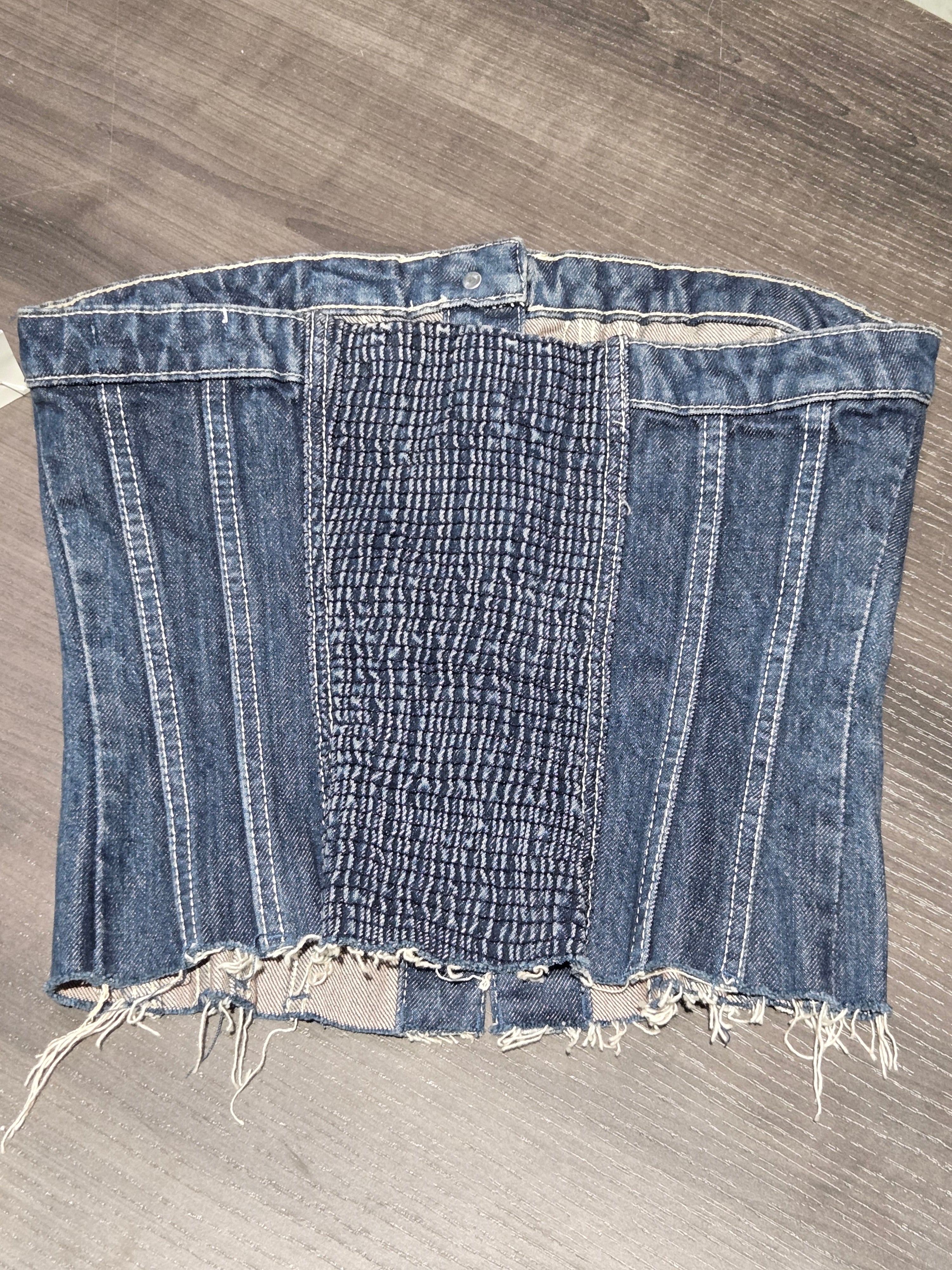 Zara Denim Tube Top