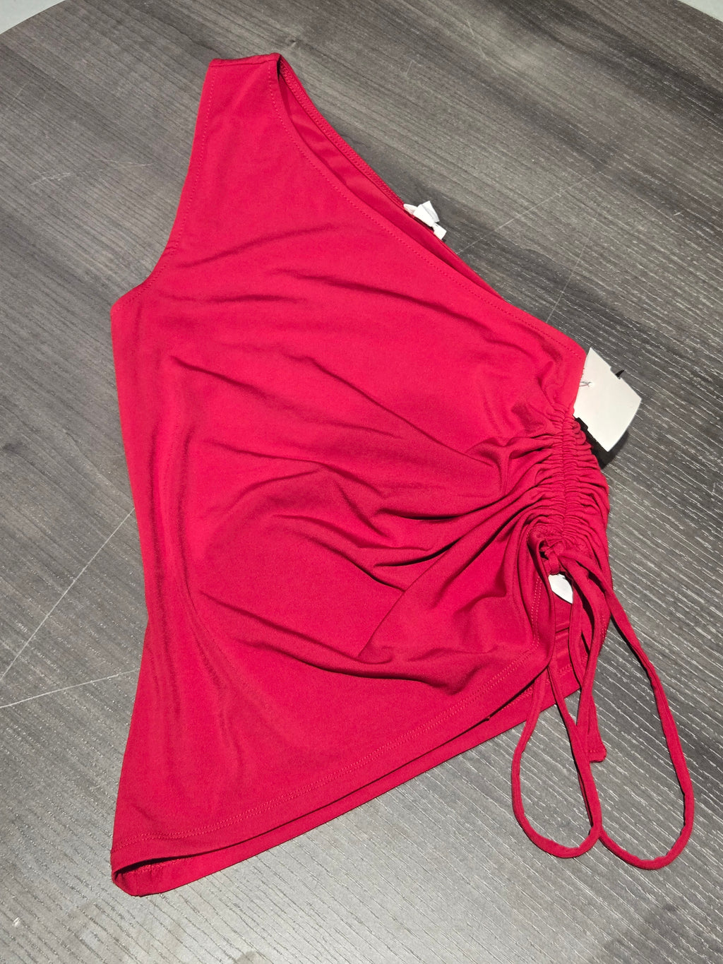 Garage One Shoulder Tank Top