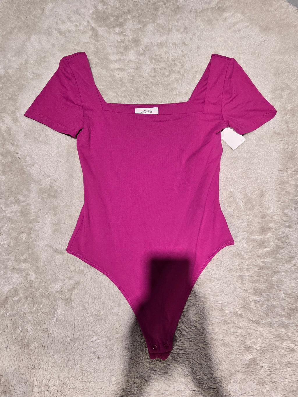 BABATON - Magenta Pink Short Sleeve Bodysuit